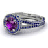 Milgrain Round Amethyst Engagement Ring - Payton No. 315