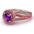 Milgrain Round Amethyst Engagement Ring - Payton No. 311 image 1