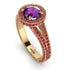 Milgrain Round Amethyst Engagement Ring - Payton No. 310