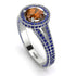 Milgrain Round Brown Diamond Engagement Ring - Payton No. 1115 image 3