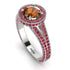 Milgrain Round Brown Diamond Engagement Ring - Payton No. 1112