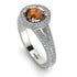Milgrain Round Brown Diamond Engagement Ring - Payton No. 1103 image 3
