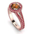 Milgrain Round Brown Diamond Engagement Ring - Payton No. 1111 image 3