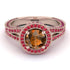Milgrain Round Brown Diamond Engagement Ring - Payton No. 1111 image 2
