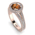 Milgrain Round Brown Diamond Engagement Ring - Payton No. 1102 image 3