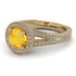 Milgrain Round Citrine Engagement Ring - Payton No. 601 image 1