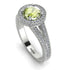 Milgrain Round Peridot Engagement Ring - Payton No. 703 image 3
