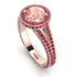 Milgrain Round Morganite Engagement Ring - Payton No. 911 image 2