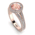 Milgrain Round Morganite Engagement Ring - Payton No. 902