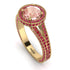 Milgrain Round Morganite Engagement Ring - Payton No. 910 image 2