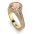 Milgrain Round Morganite Engagement Ring - Payton No. 901