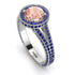 Milgrain Round Morganite Engagement Ring - Payton No. 915 image 3