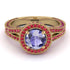 Milgrain Round Tanzanite Engagement Ring - Payton No. 210 image 2