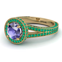 Milgrain Round Tanzanite Engagement Ring - Payton No. 204 image 1