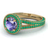 Milgrain Round Tanzanite Engagement Ring - Payton No. 204 image 1