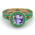 Milgrain Round Tanzanite Engagement Ring - Payton No. 204
