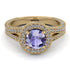 Milgrain Round Tanzanite Engagement Ring - Payton No. 201