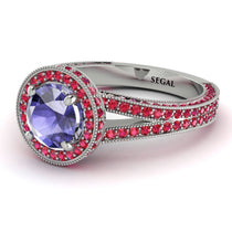 Milgrain Round Tanzanite Engagement Ring - Payton No. 212 image 1