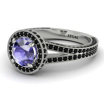 Milgrain Round Tanzanite Engagement Ring - Payton No. 209 image 1