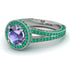 Milgrain Round Tanzanite Engagement Ring - Payton No. 206