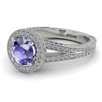 Milgrain Round Tanzanite Engagement Ring - Payton No. 203 image 1