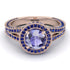 Milgrain Round Tanzanite Engagement Ring - Payton No. 214