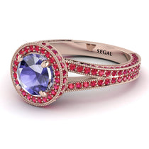 Milgrain Round Tanzanite Engagement Ring - Payton No. 211 image 1