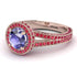 Milgrain Round Tanzanite Engagement Ring - Payton No. 211 image 1