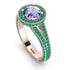 Milgrain Round Tanzanite Engagement Ring - Payton No. 205