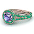 Milgrain Round Tanzanite Engagement Ring - Payton No. 205 image 1