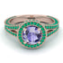 Milgrain Round Tanzanite Engagement Ring - Payton No. 205