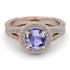 Milgrain Round Tanzanite Engagement Ring - Payton No. 202 image 2