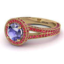 Milgrain Round Tanzanite Engagement Ring - Payton No. 210 image 1
