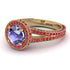 Milgrain Round Tanzanite Engagement Ring - Payton No. 210