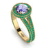Milgrain Round Tanzanite Engagement Ring - Payton No. 204