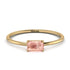 Minimalist Emerald Cut Morganite Ring - Isla No. 901