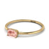 Minimalist Emerald Cut Morganite Ring - Isla No. 901