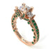 Modern Geometric Diamond Gold Engagement Ring - Beverly No. 17 image 1