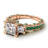 Modern Geometric Diamond Gold Engagement Ring - Beverly No. 17