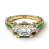 Modern Geometric Diamond Gold Engagement Ring - Beverly No. 16 image 4