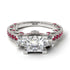 Modern Geometric Diamond Gold Engagement Ring - Beverly No. 48 image 4