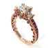 Modern Geometric Diamond Gold Engagement Ring - Beverly No. 47