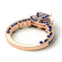 Modern Geometric Diamond Gold Engagement Ring - Beverly No. 62