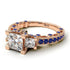 Modern Geometric Diamond Gold Engagement Ring - Beverly No. 62 image 4