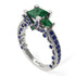 Modern Geometric Emerald Gold Engagement Ring - Beverly No. 66 image 1