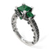 Modern Geometric Emerald Gold Engagement Ring - Beverly No. 36 image 1