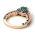 Modern Geometric Emerald Gold Engagement Ring - Beverly No. 65 image 4