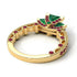 Modern Geometric Emerald Gold Engagement Ring - Beverly No. 49 image 4
