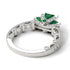 Modern Geometric Emerald Gold Engagement Ring - Beverly No. 6 image 4