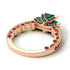 Modern Geometric Emerald Gold Engagement Ring - Beverly No. 50 image 4